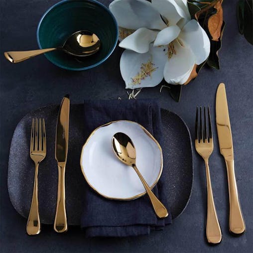 Stanley Rogers 56pc Chelsea Gold Cutlery Set 56 Piece