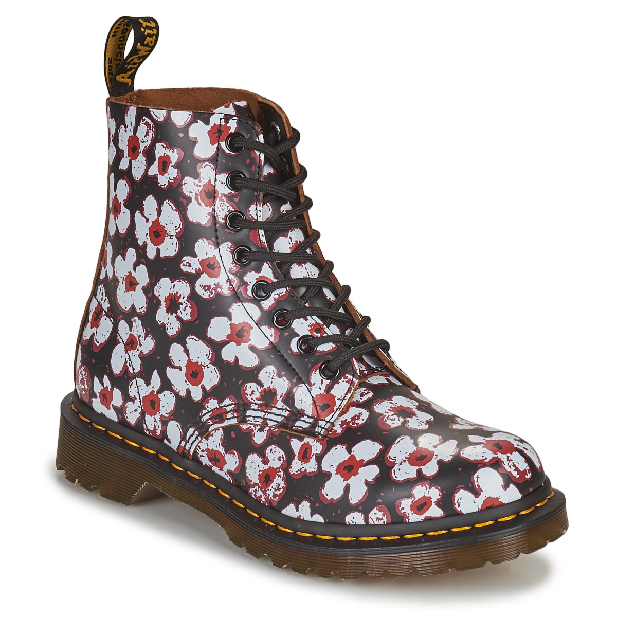Dr. Martens - 1460 PASCAL - Black / White / Red