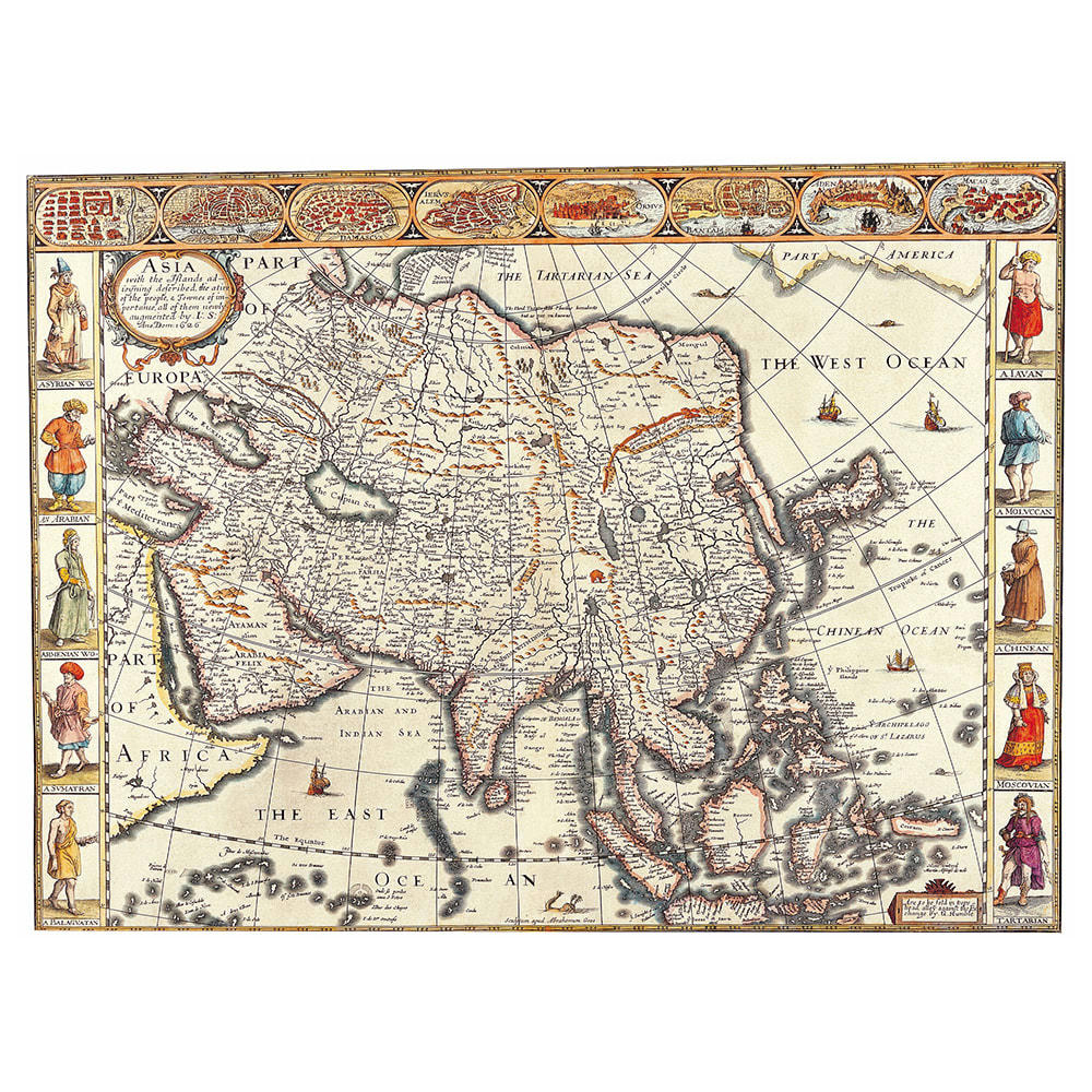 - Tableau - Cartographie - Ancienne Carte No. 46 80x100cm