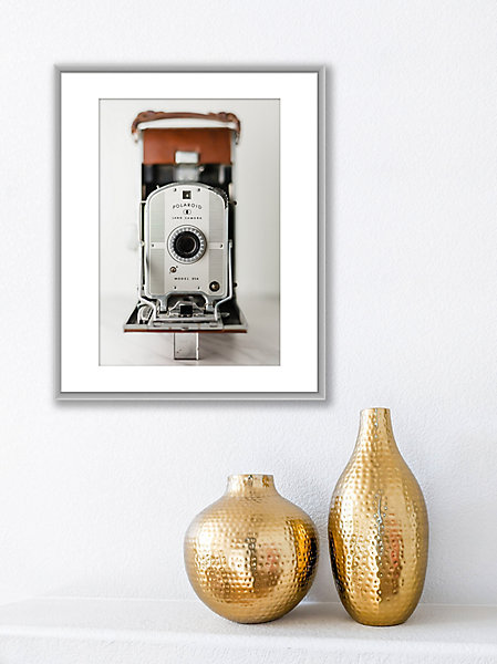Cadre photo aluminium argent mat Accent l.24 x H.30 cm