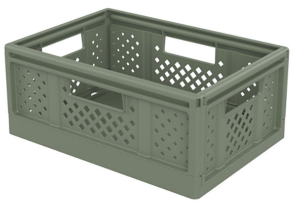 Boîte de rangement 14L Sundis Fold'n Store P.38,6 cm plastique vert sauge