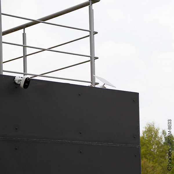 Caméra de vidéosurveillance sans fil extérieure Chacon panneau solaire