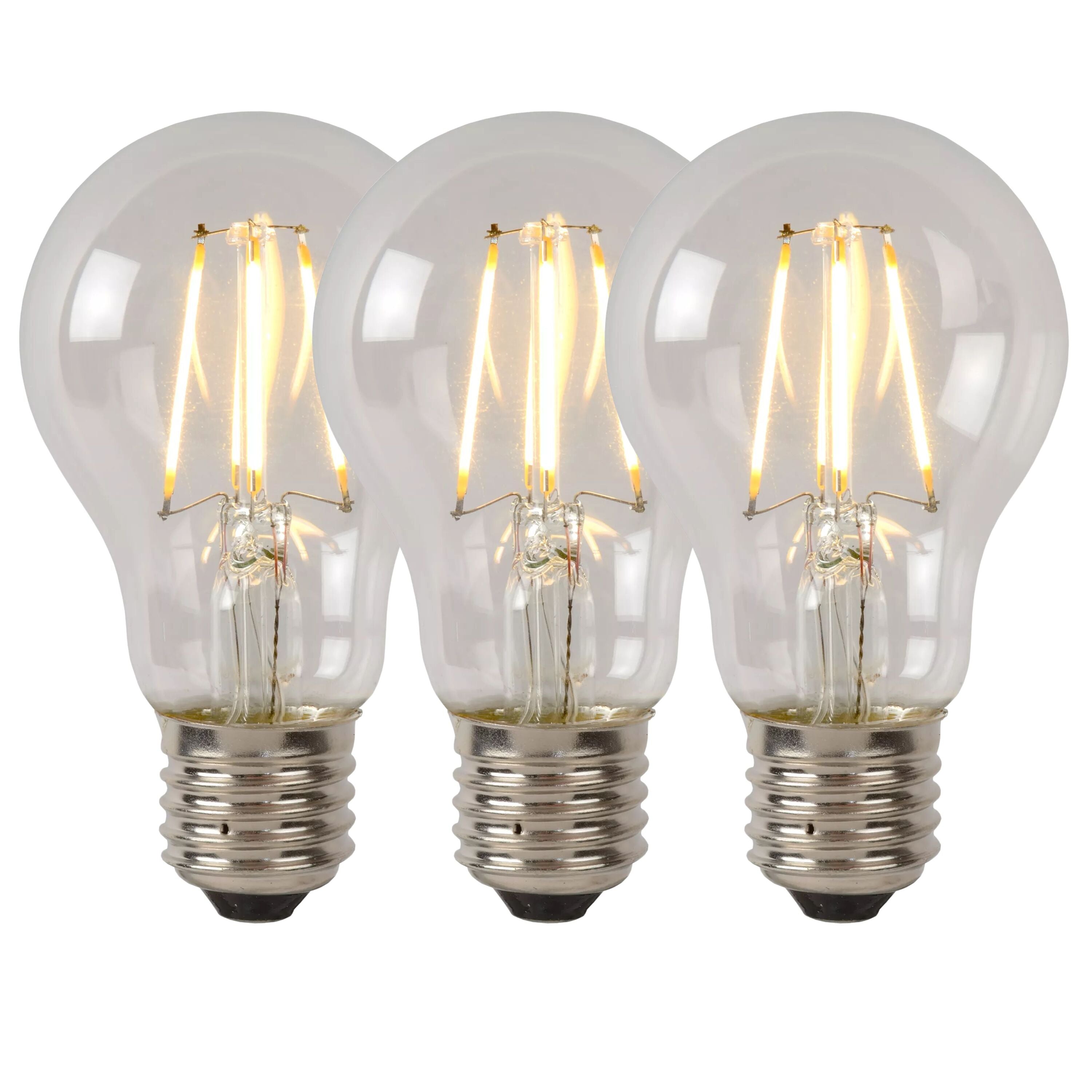 Lucide A60 Class B Filament lamp - Transparant (set van 3)