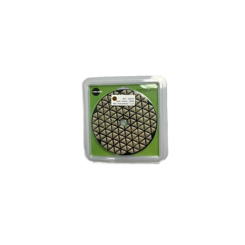 Patin de polissage diamant grain 3000 Ø 125 mm PRO-DIAM