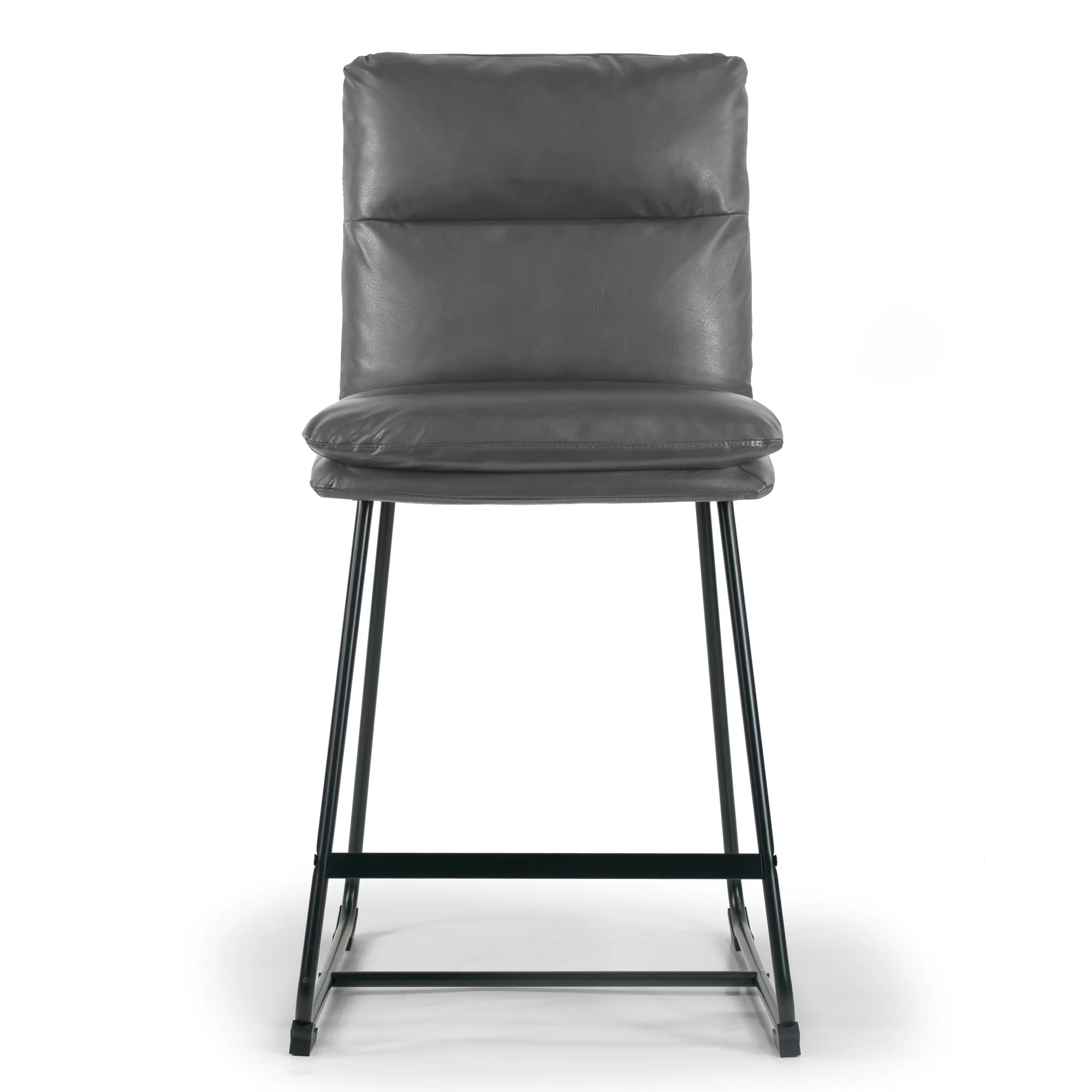 Set of 2 Aulani Upholstered Metal Frame Counter Stool