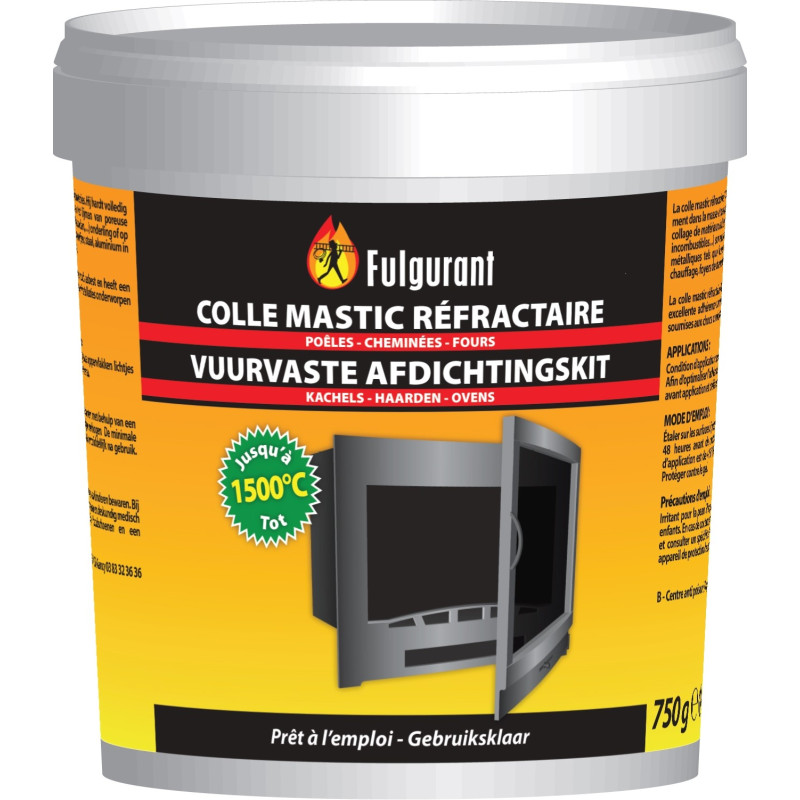 Mastic réfractaire en pot de 750 g