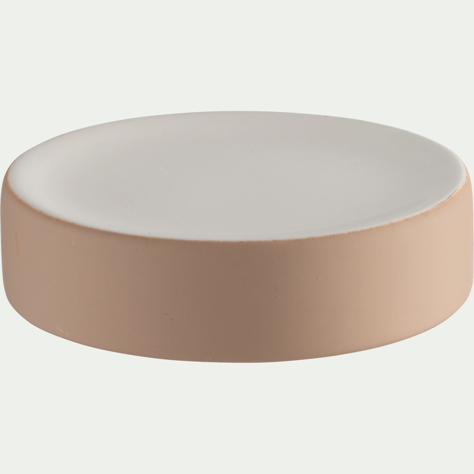 CISTE - Porte-savon rond en grès - rose