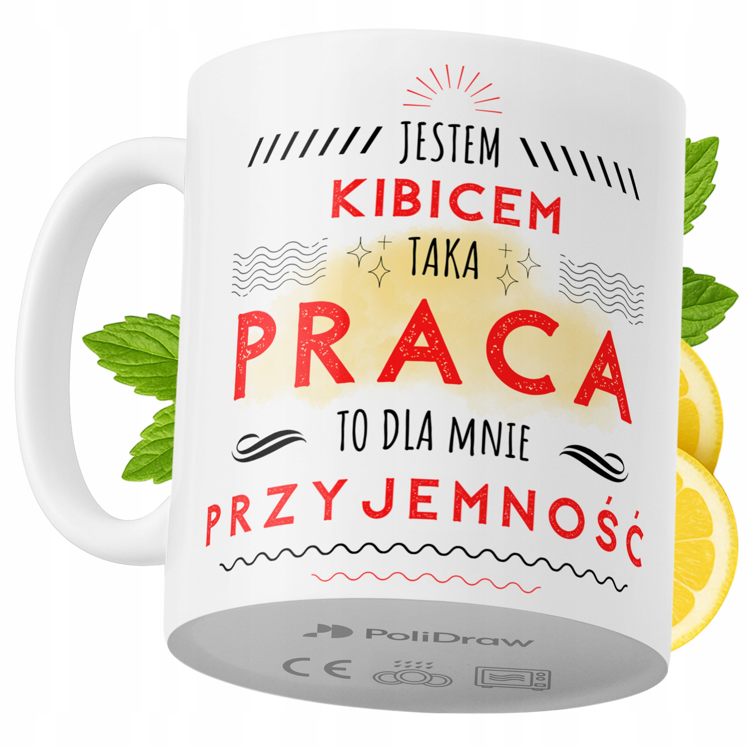 Kubek Dla Kibica na Prezent z Nadrukiem ze Zdjęciem 330 ml PoliDraw