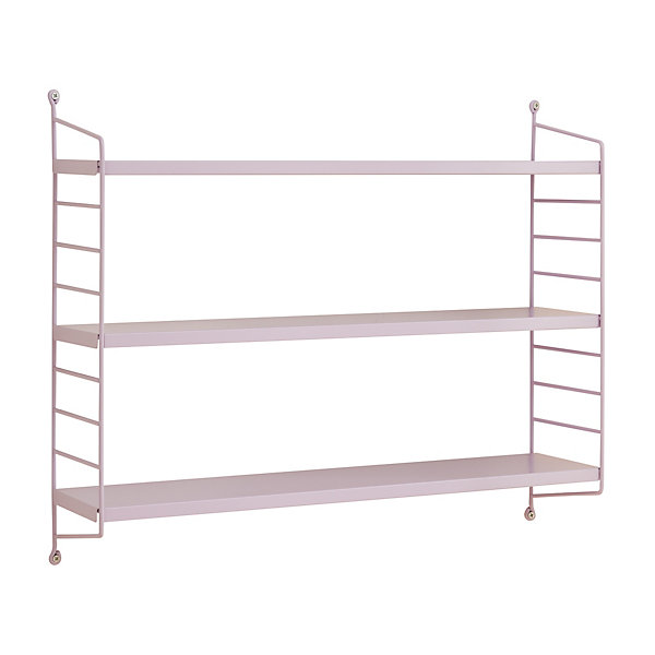 Etagère murale Strängnäs à 3 niveaux modulables 50 x 60 x 15 cm violet mat en.casa