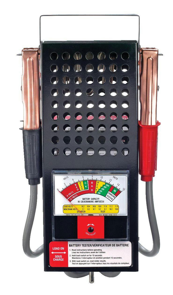 MotoMaster Battery Tester, 100-Amp Load, 6V/12V