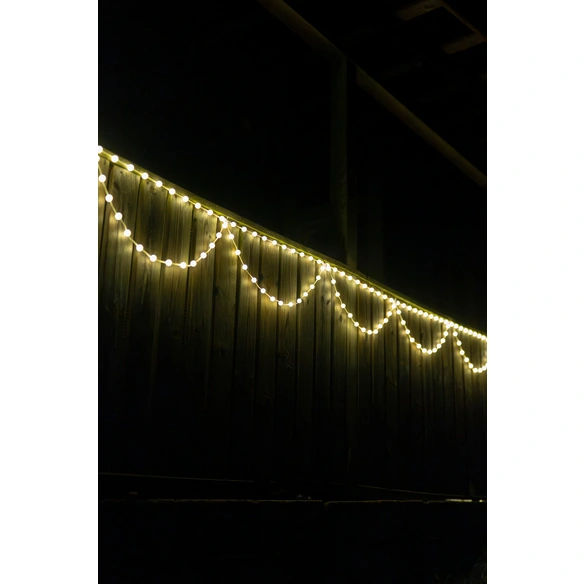 LED-Lichtervorhang, 200 LEDs, warmweiß, klar