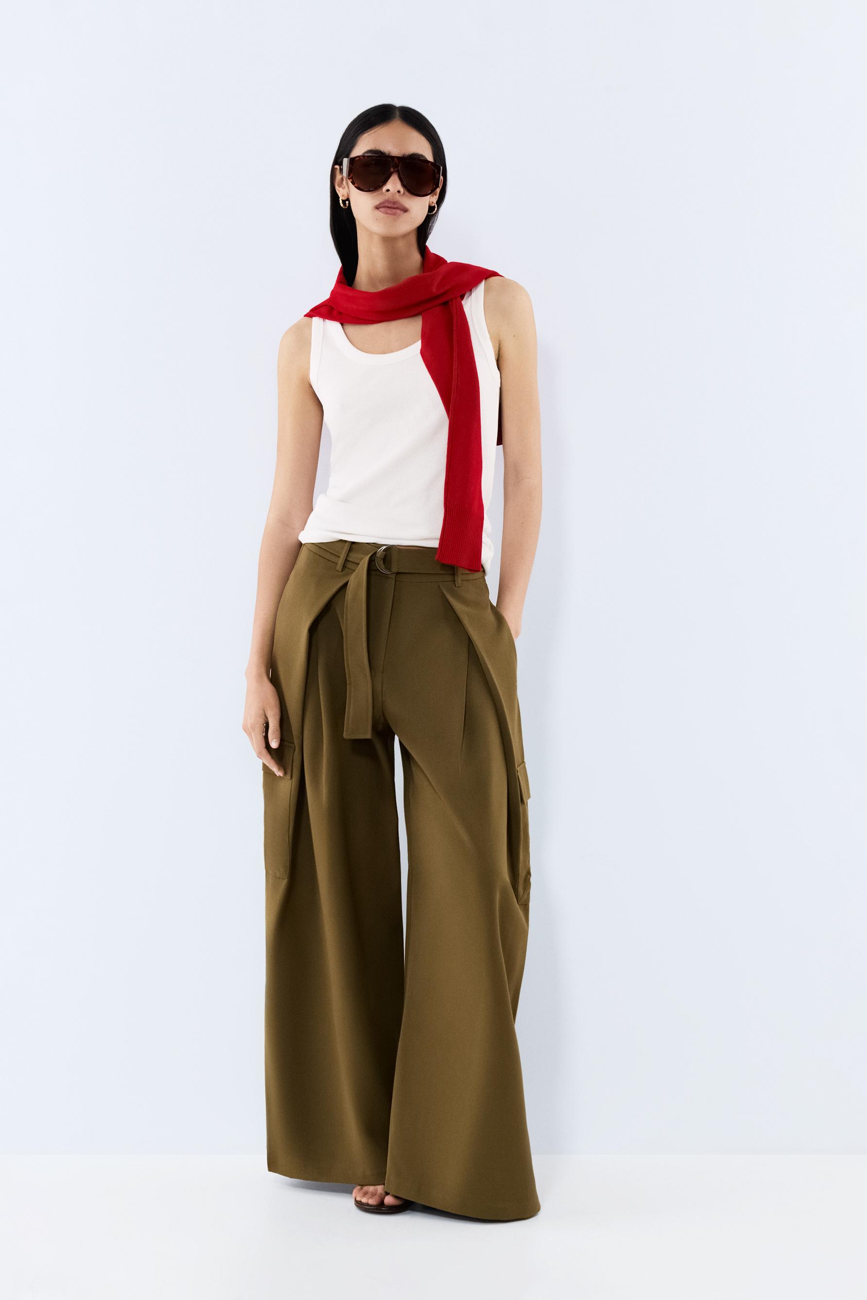 Pantalón super wide leg - cargo