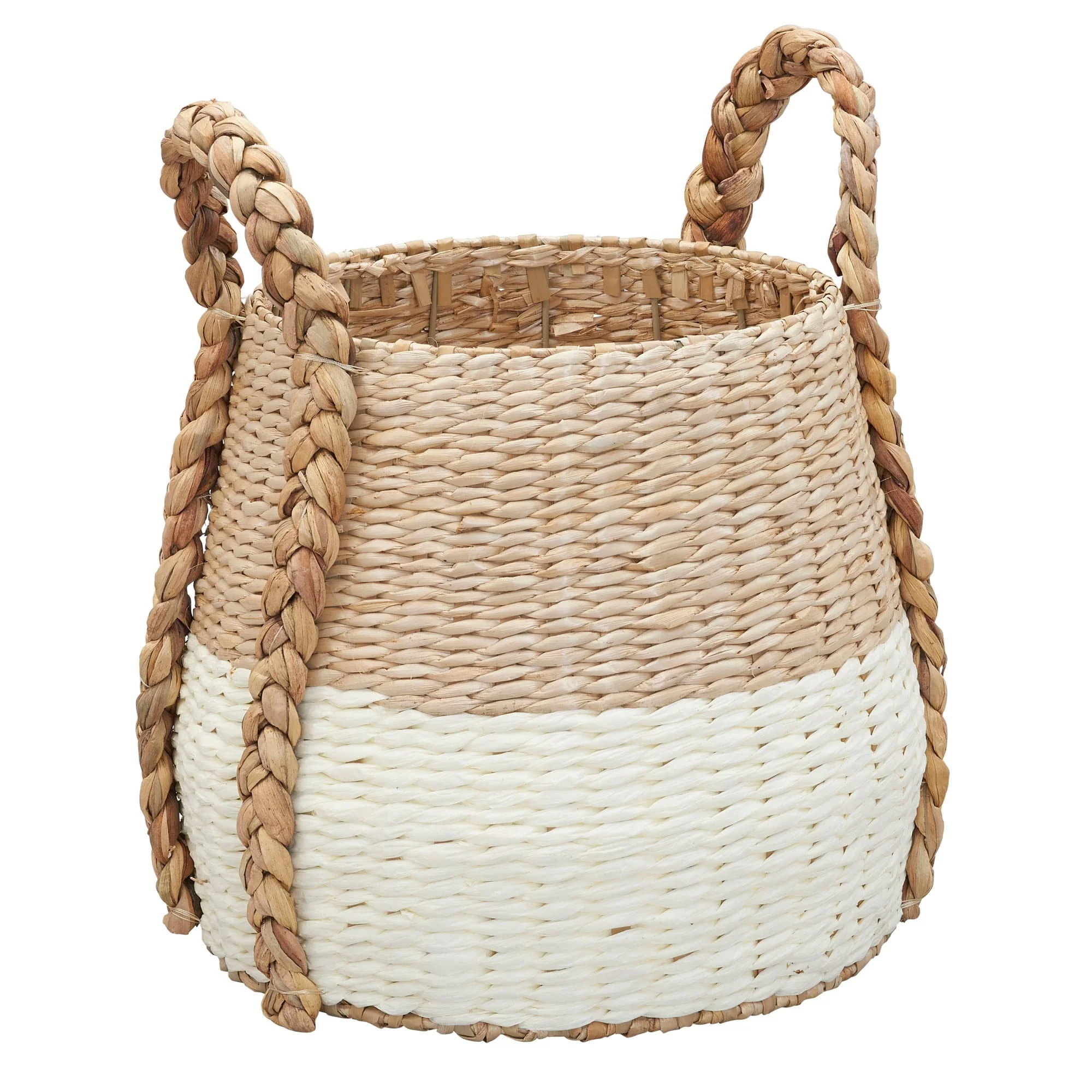 Household Essentials Cattail and Paper Terra Basket - 13.8L x 13.8W x 13.8H