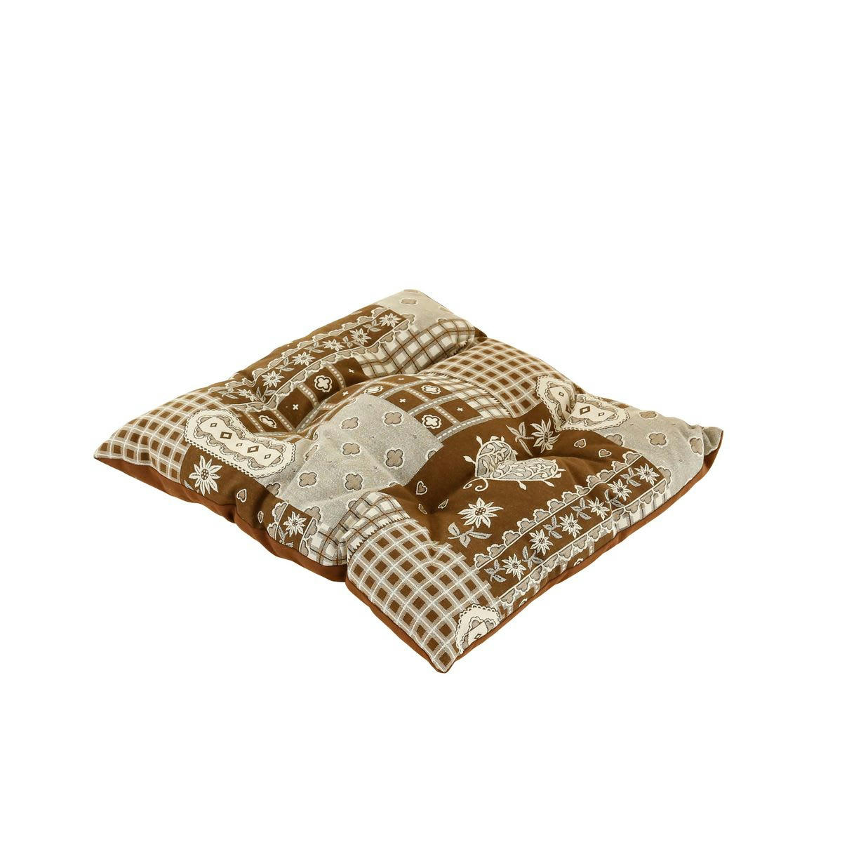 ASPIN - Galette de chaise style montagne Veneto marron