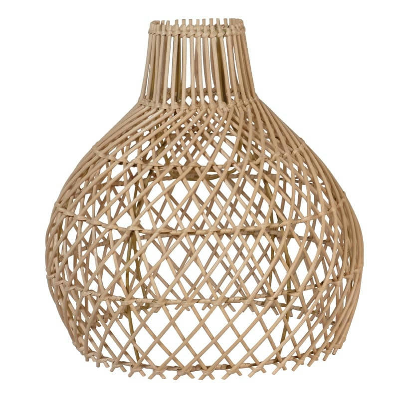 - Abat jour en rotin naturel