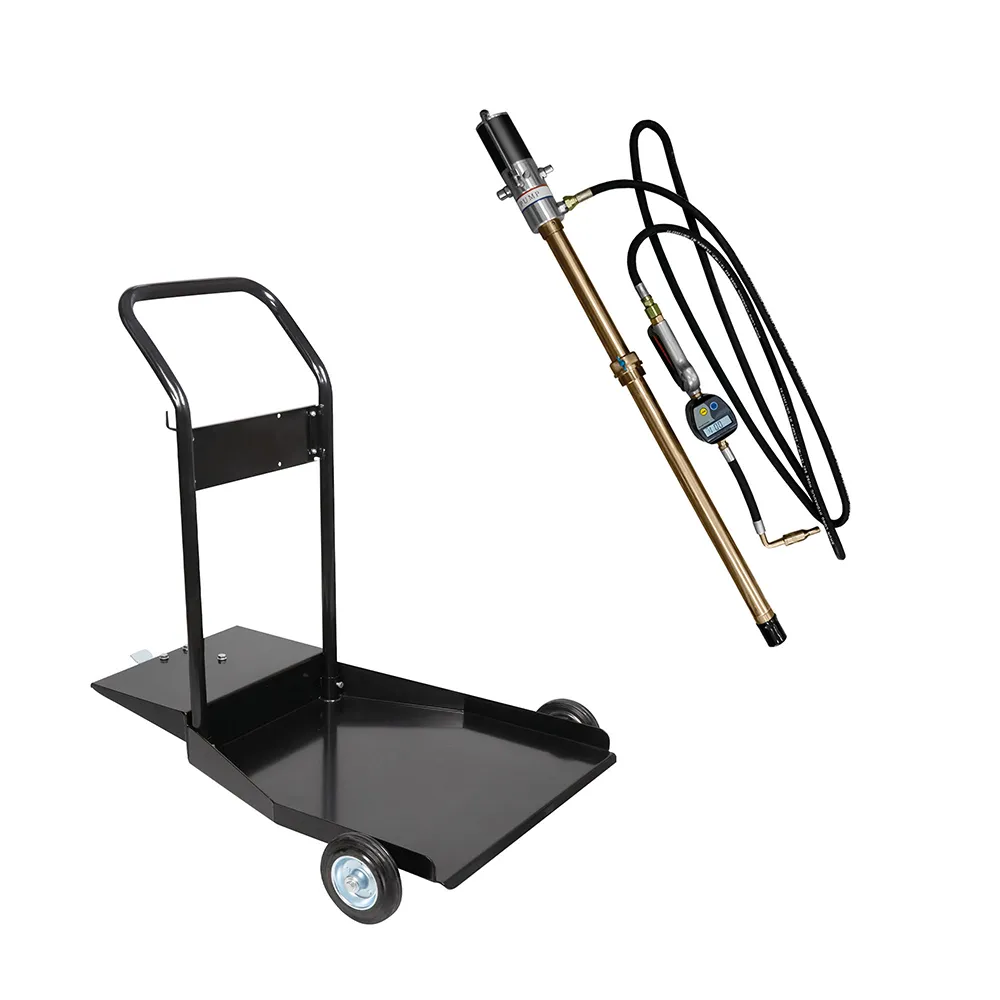 JBM 50935 Oil Pump Kit & Hose & Digital Oil Gun & 50924 Special Drum Carrier Cart