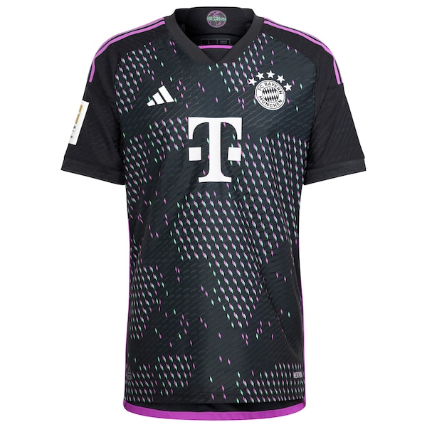 Bayern Munich adidas 2023/24 Away Authentic Patch Jersey - Black