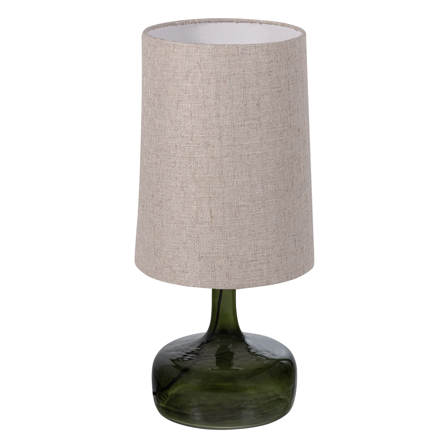 WOOOD tafellamp met kap Luma - Glas - Groen/Naturel - 60x27x27