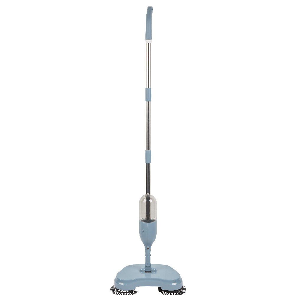 Balai magique ramasse miettes avec spray gris 2 en 1