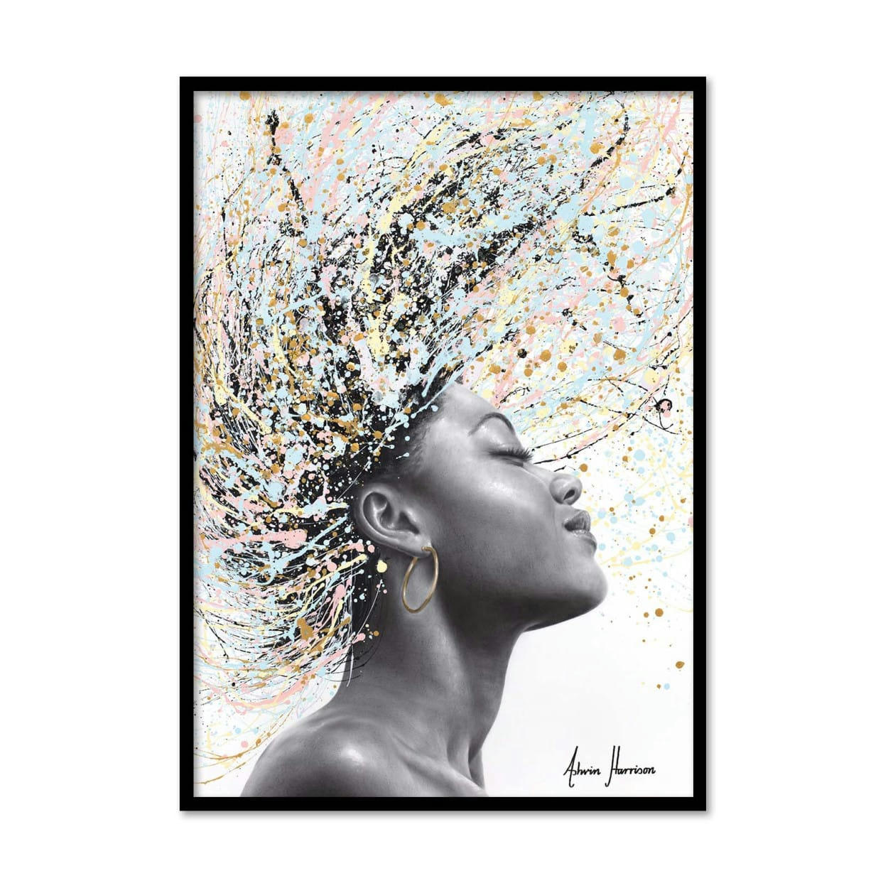 ASHVIN HARRISON - SUNLIGHT SATISFACTION - ASHVIN HARRISON - Affiche d'art 30 x 40 cm