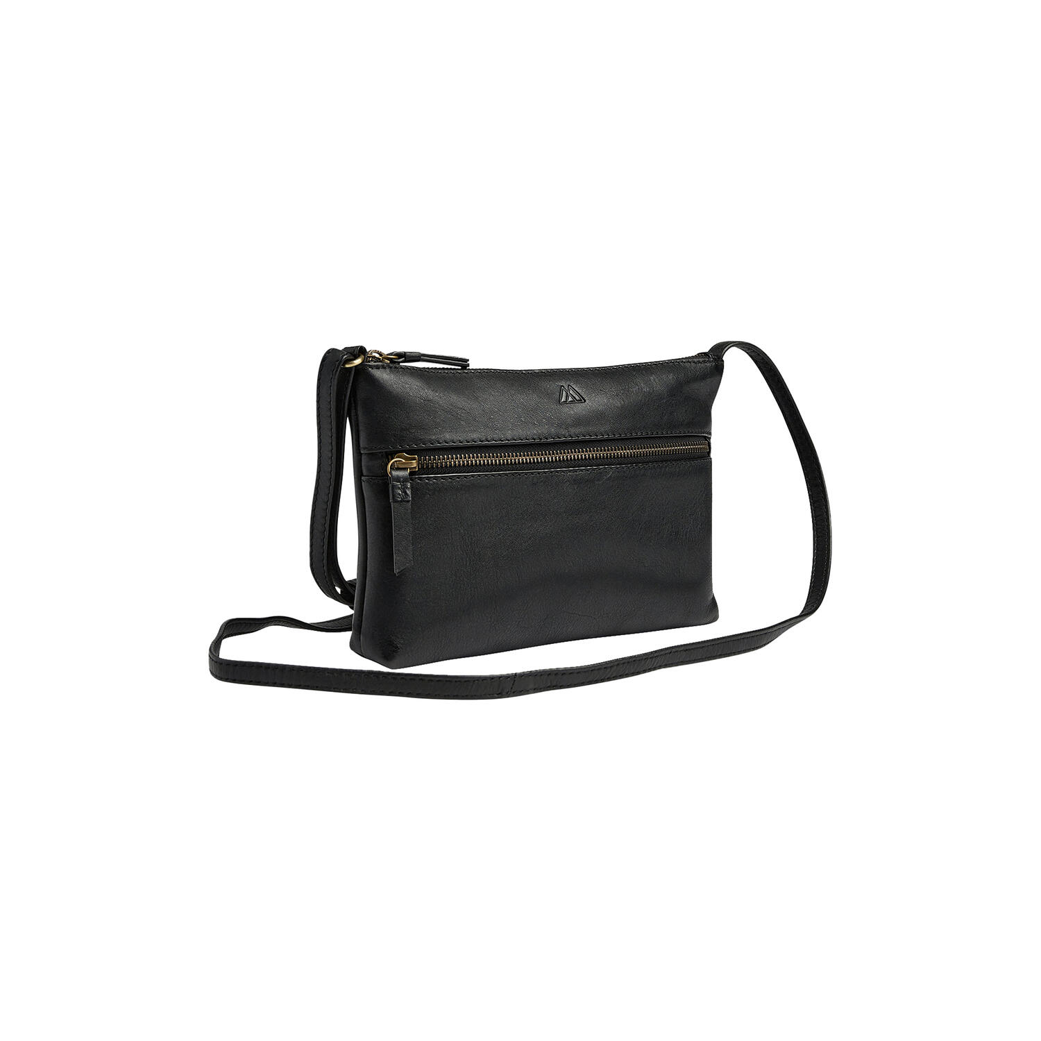 JolieMBG Crossbody Bag Soft Vintage, black w/br. gold