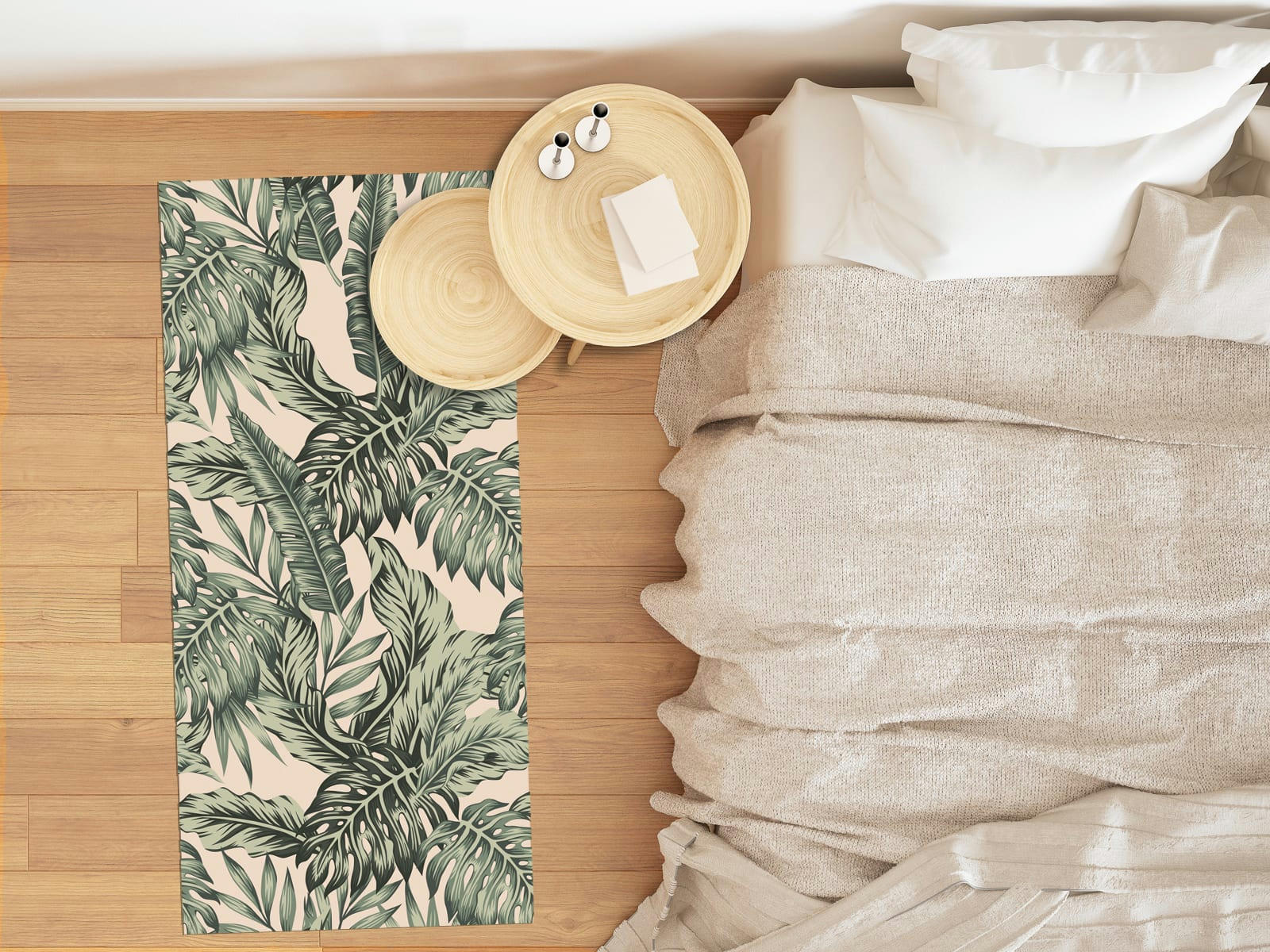 - Tapis vinyle palmeraie XXL 60x100cm