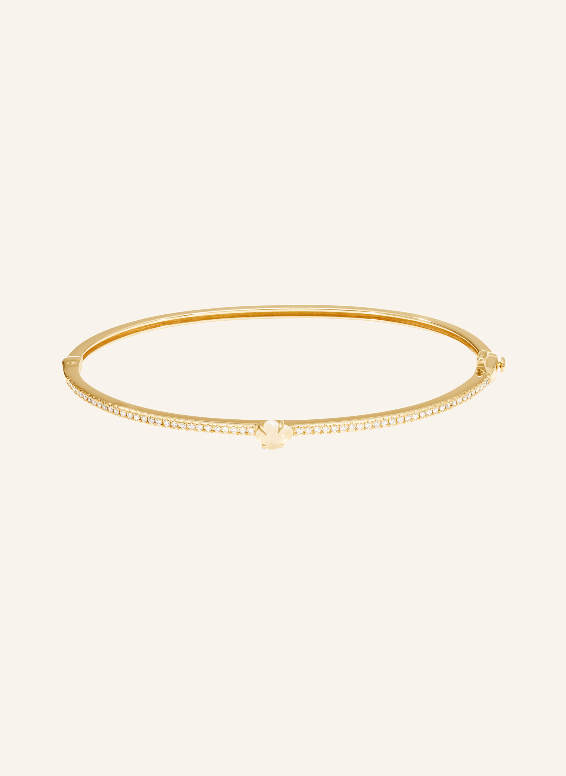 VIERI Armreif WOLKE MILCHQUARZ BRILLANT PAVÉ