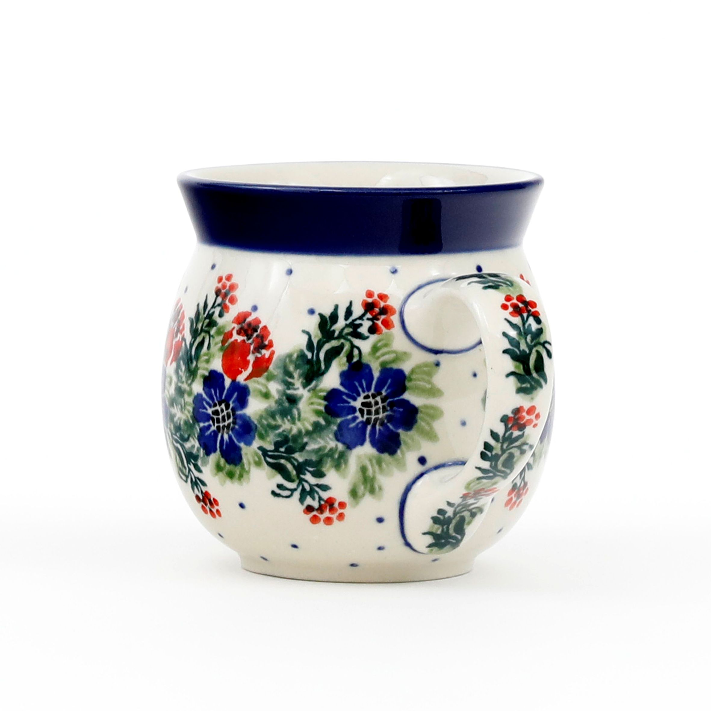 Kubek Ceramiczny 005 v-0,2l 1535X Czerwony wianuszek