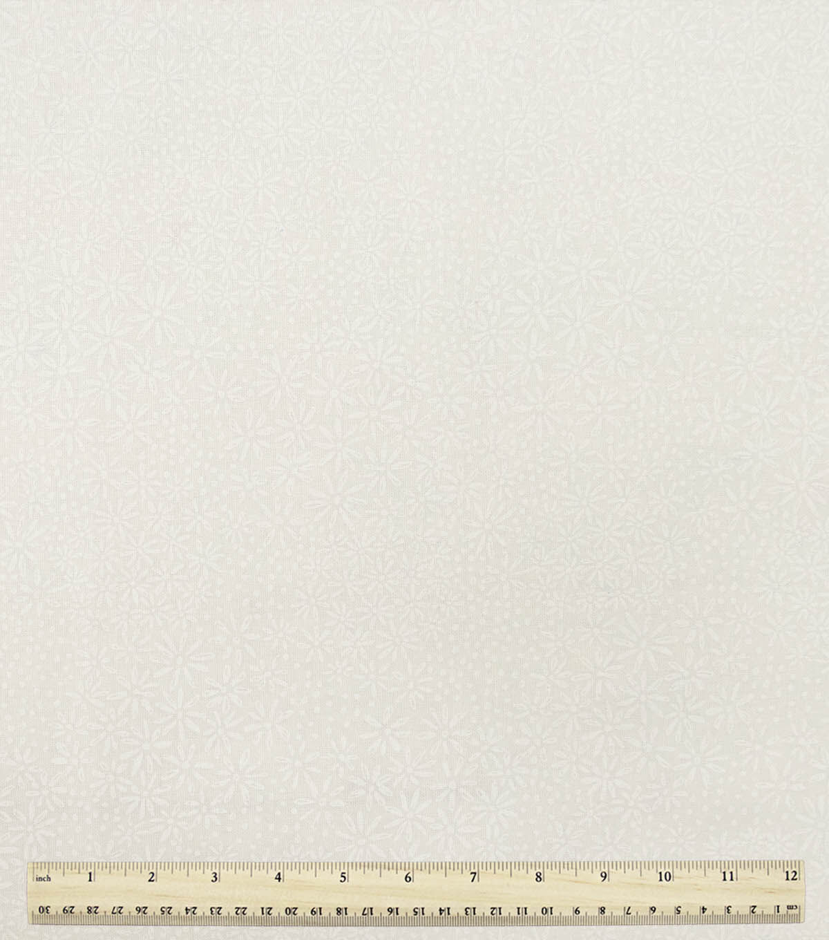 Simple Daisy Packed White 108'' Wide Cotton Fabric