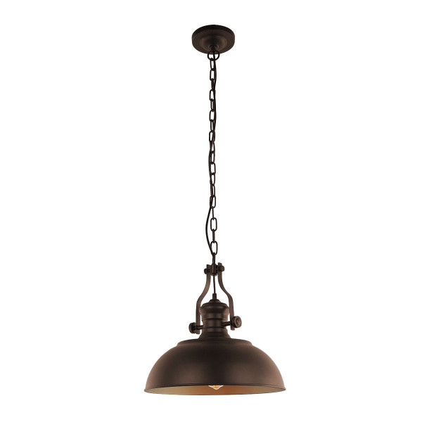 Lampa wisząca brązowa Rosalia 1xE27x60W wym: 120x41x41 cm Italux