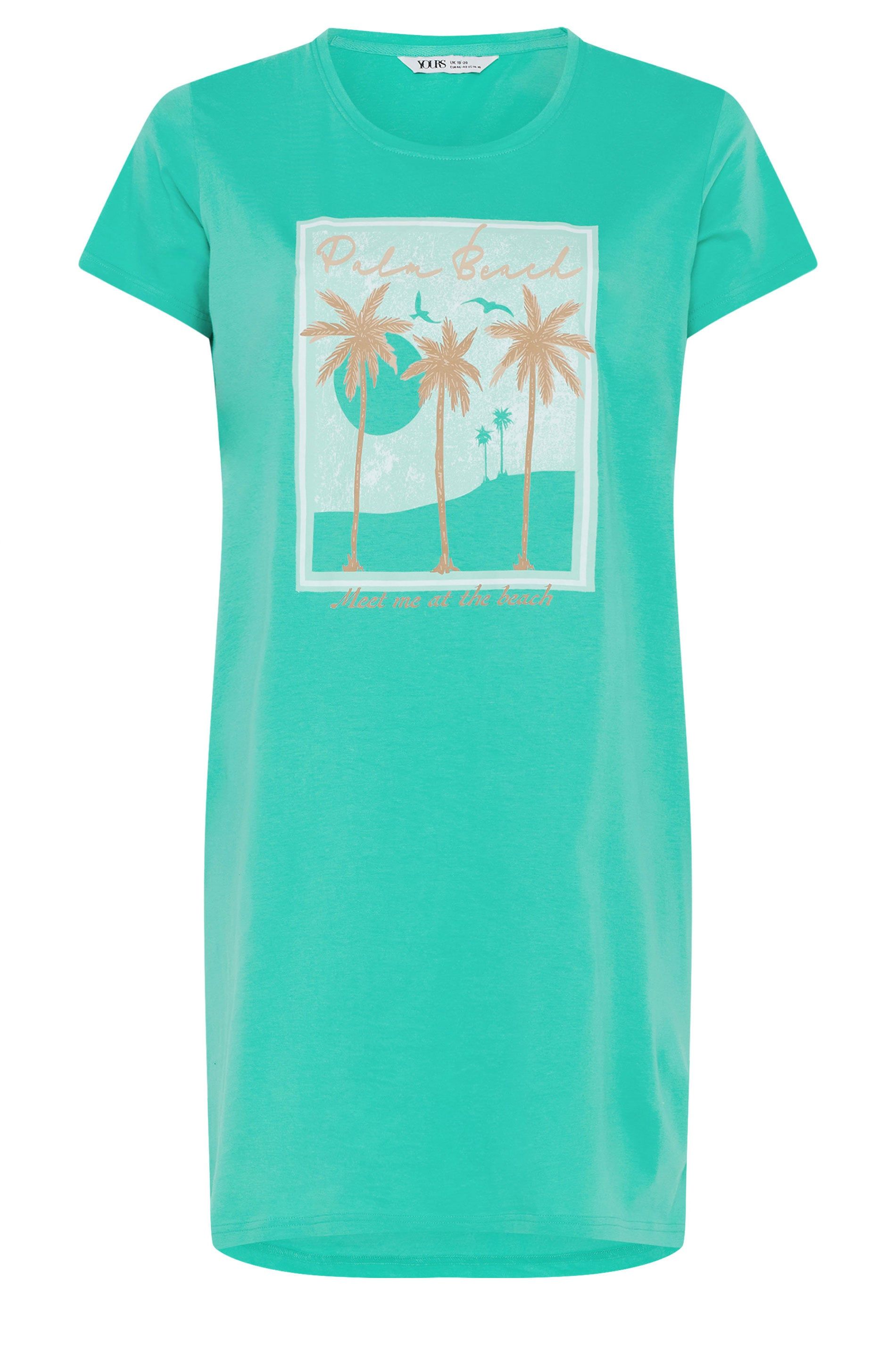 Yours Palm Beach' Sleep Tee Nightdress