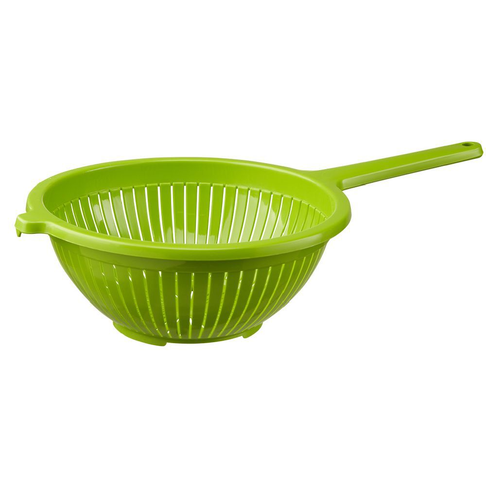 Passoire à queue plastique vert