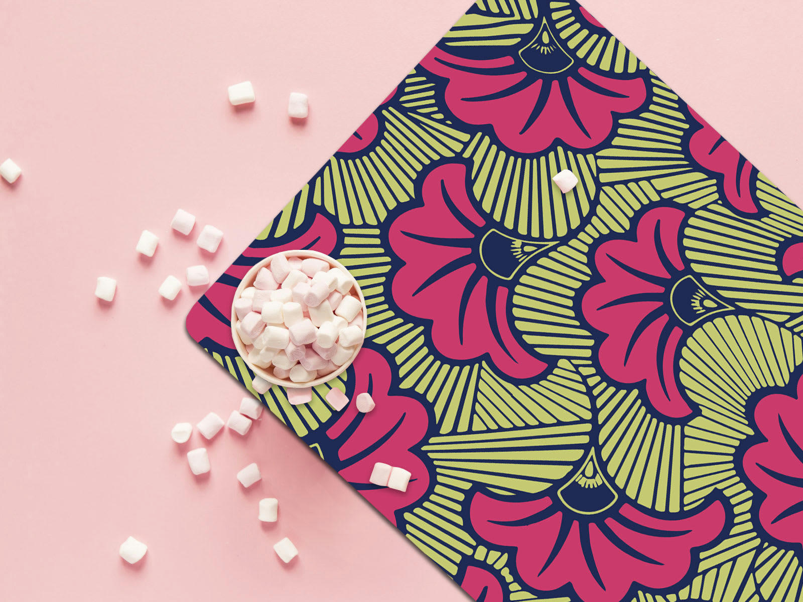 - Set de table wax amarante 36x48cm