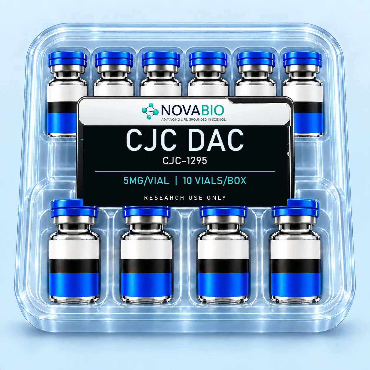 NOVABIO CJC-1295 DAC 5MG per vial, 10 VIALS research product