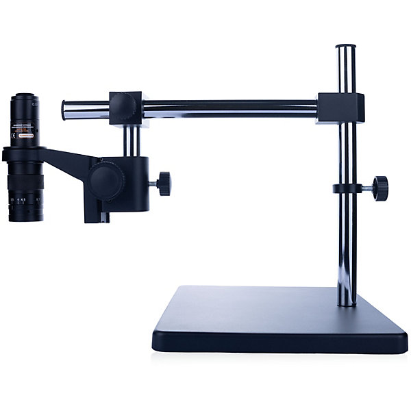 Microscope Numérique Earth Pro MCEP-0.5X-PZRR - Zoom 7-45x, Bras Articulé, Caméra HDMI, LED 56x, C-Mount