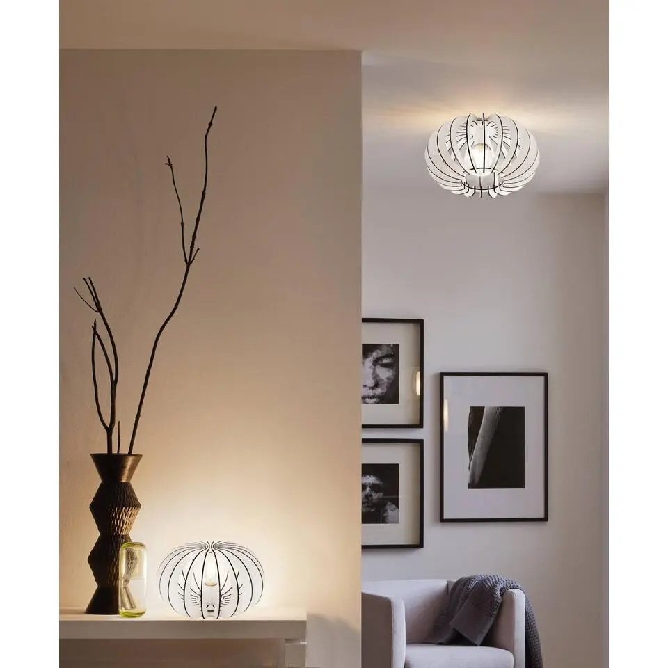 EGLO Stellato Plafonni&egrave;re - E27 - 40 cm - Wit