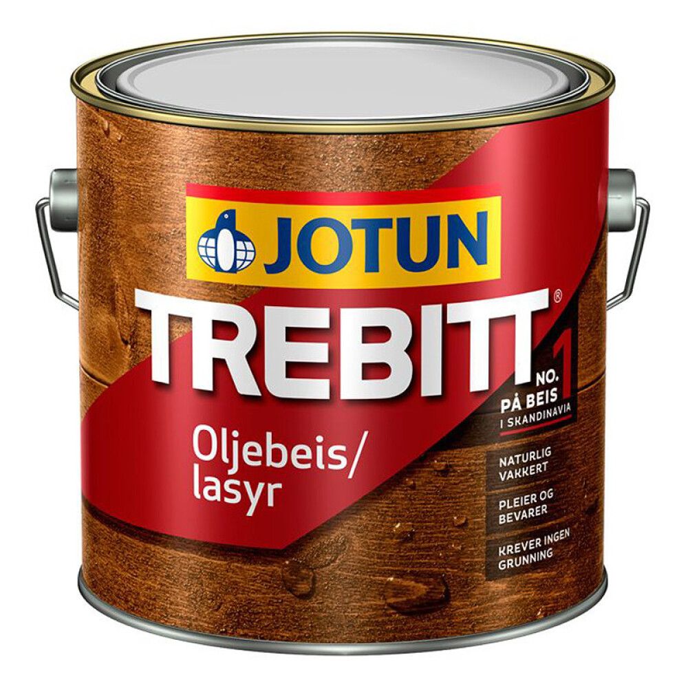 OLJEBEIS JOTUN TREBITT RØD BASE 2,7L