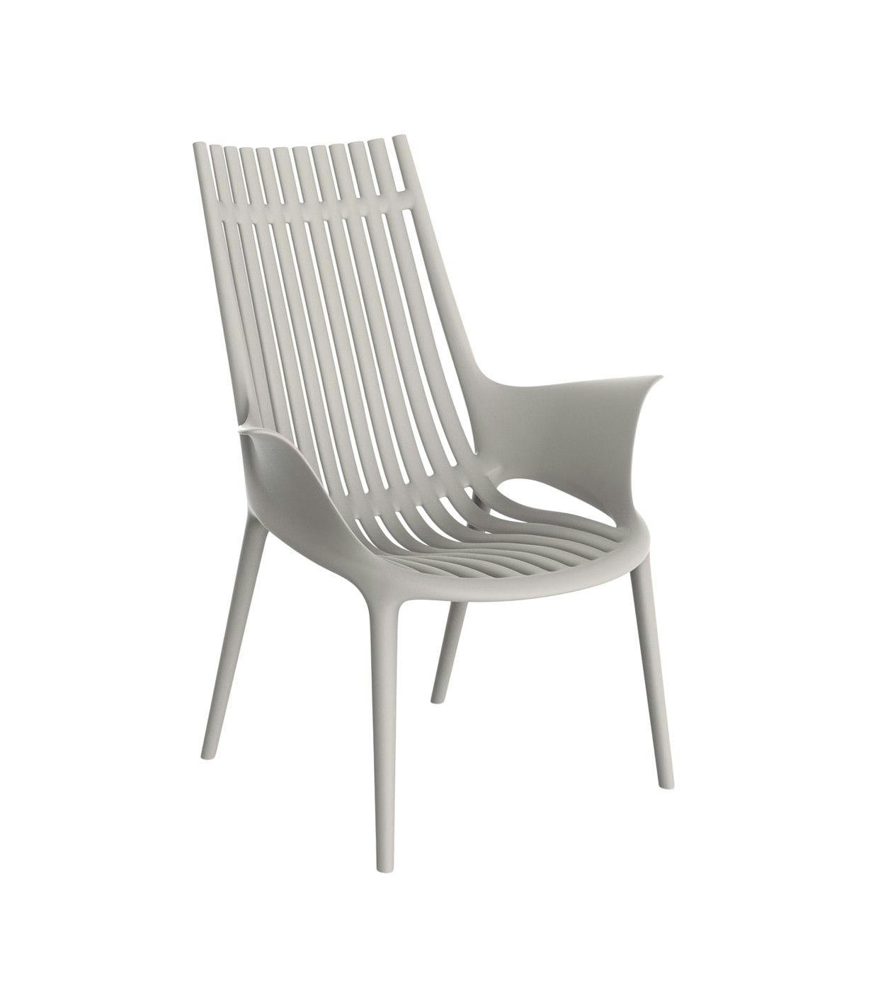 IBIZA - Fauteuil Plastique noir 72x91x67 cm