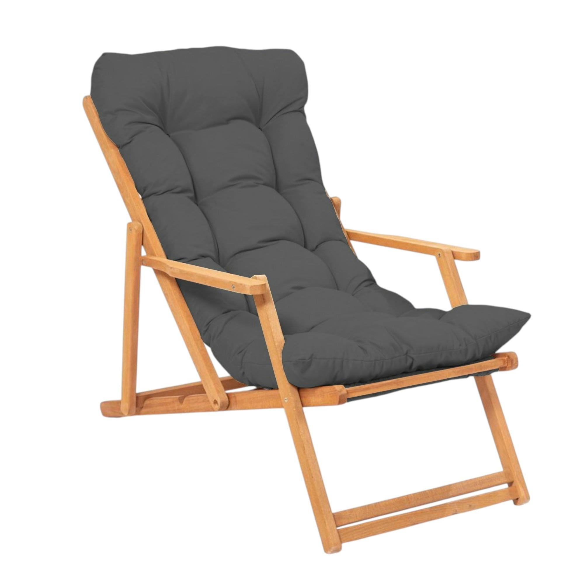 Chilienne grise pliante - grand confort SORA