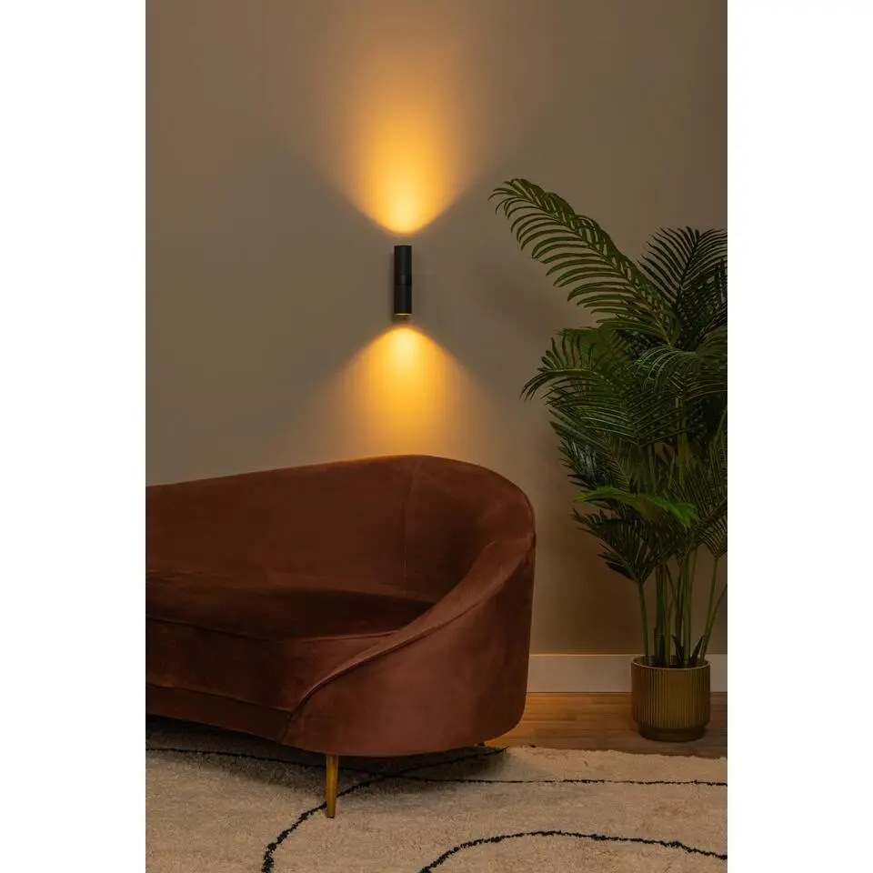 Lucide CLUBS Wandspot - Zwart