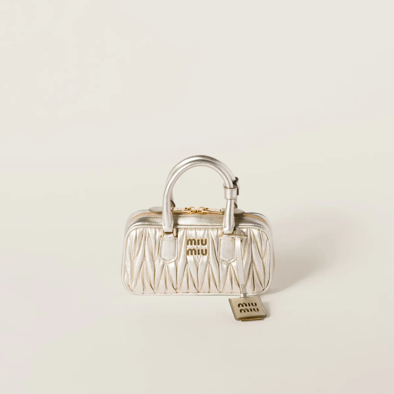 Miu Miu Arcadie matelassé nappa leather mini-bag