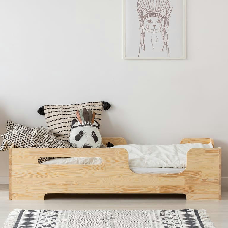 LILIAN - Lit 70x140 sommier inclus naturel