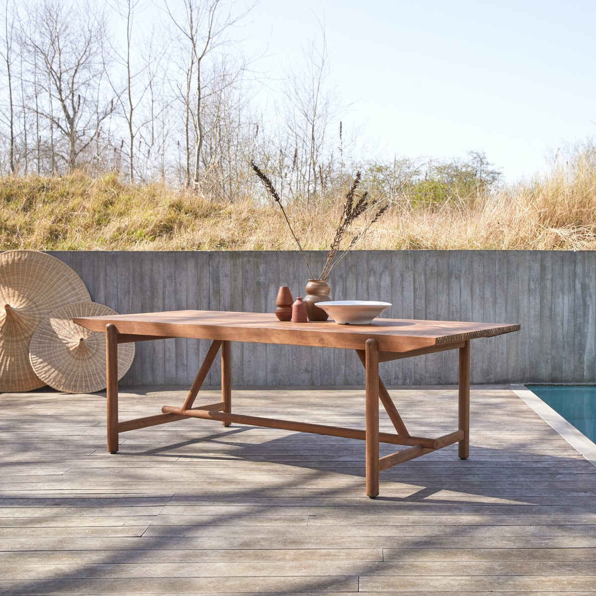 Tikamoon - Fado - Massief teakhouten tuintafel voor 6 8 personen.