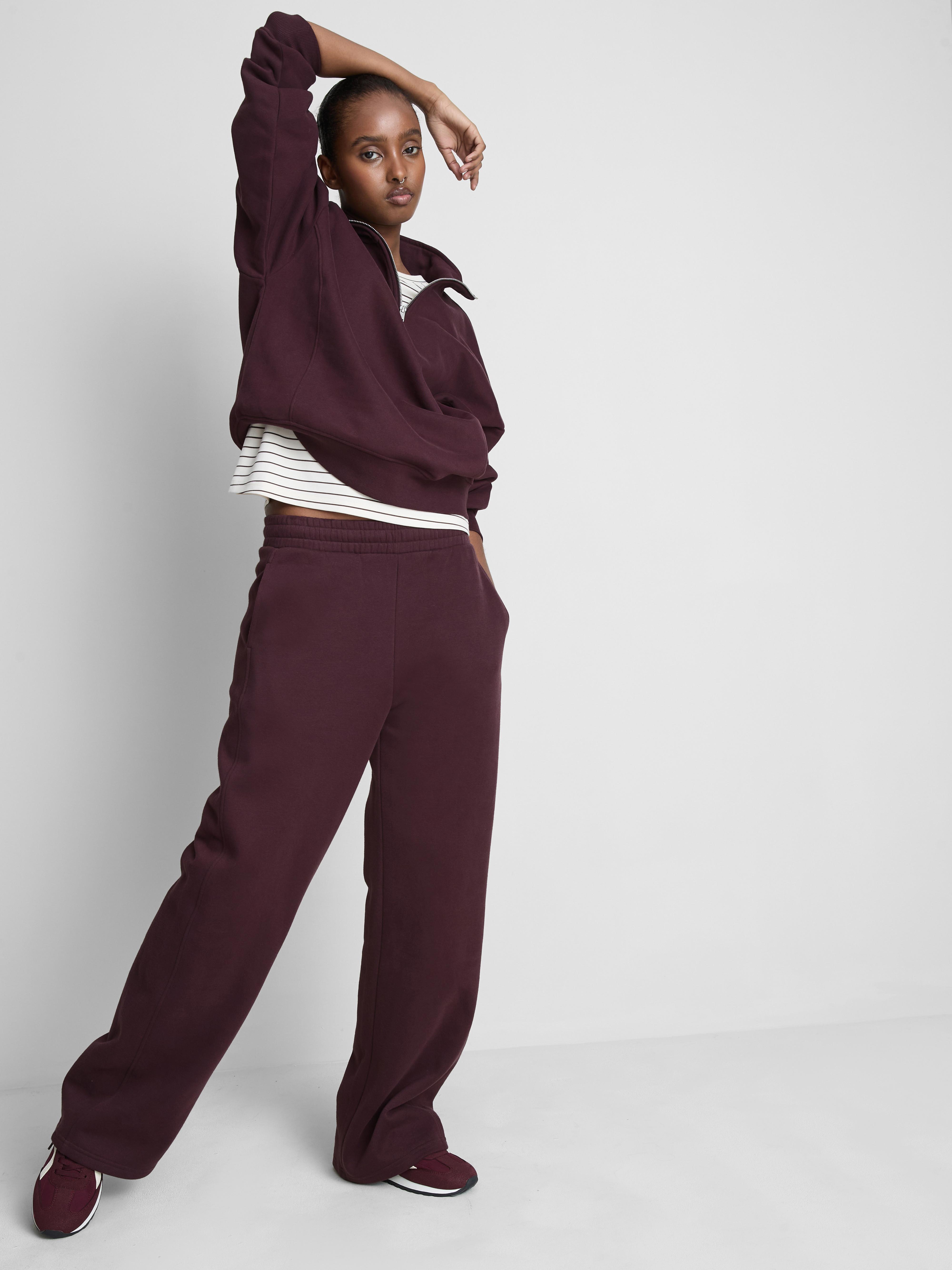 Cotton Rich Wide Leg Sweatpants