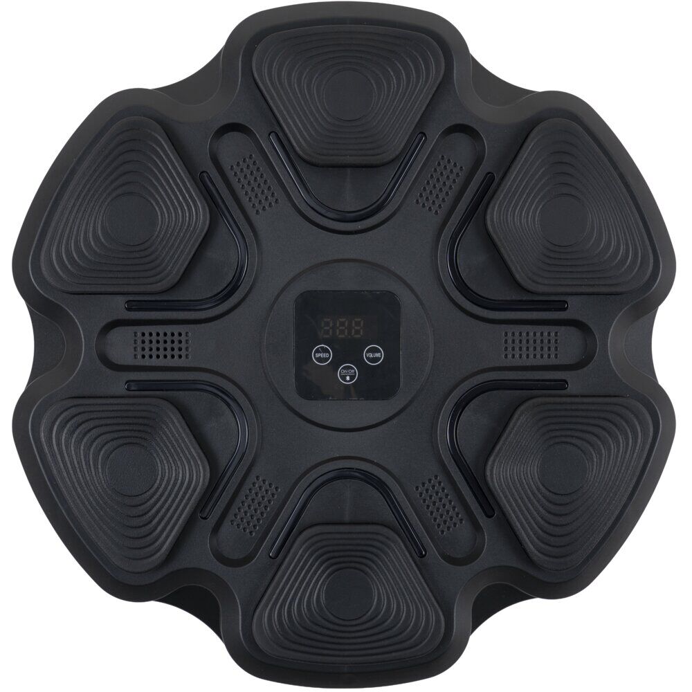 Cible de boxe murale bluetooth musicale et lumineuse noire Ø38cm