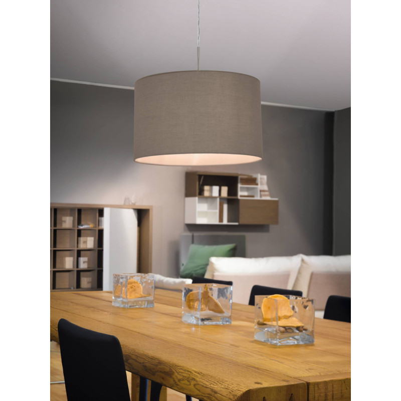 Suspension Pasteri taupe Ø 38 cm E27 60 W EGLO