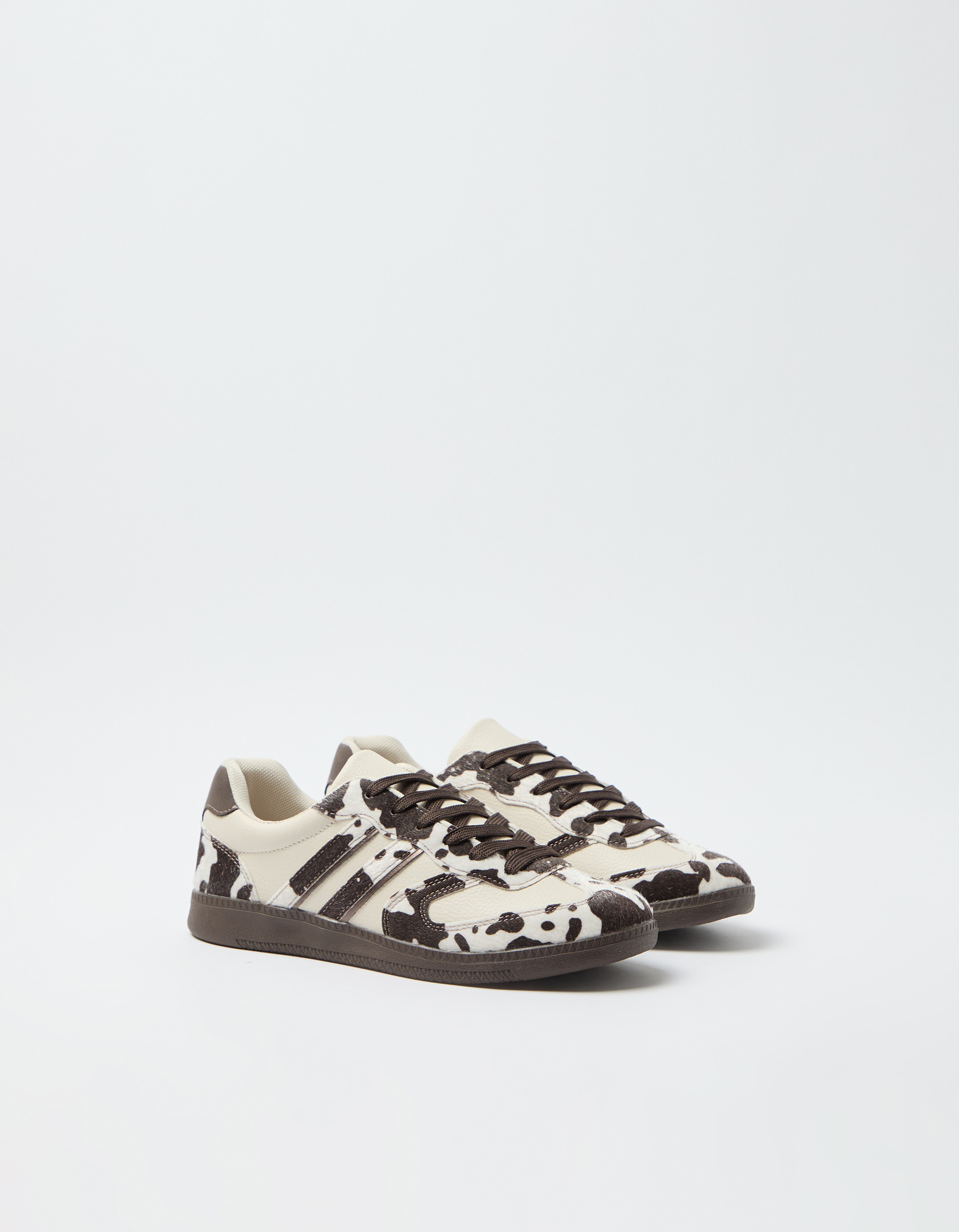 Sapatilhas Animal Print, Mulher, Castanho