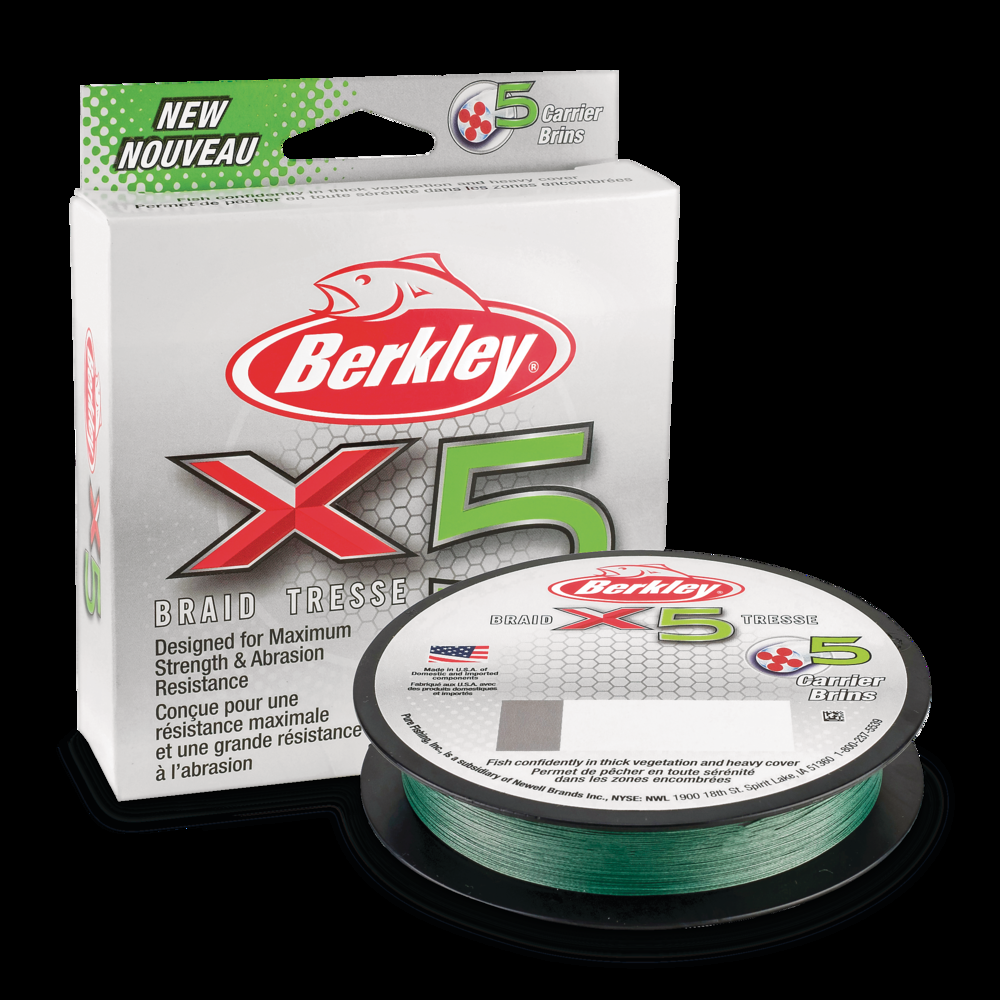 Berkley X5 Braided Fishing Line, Green