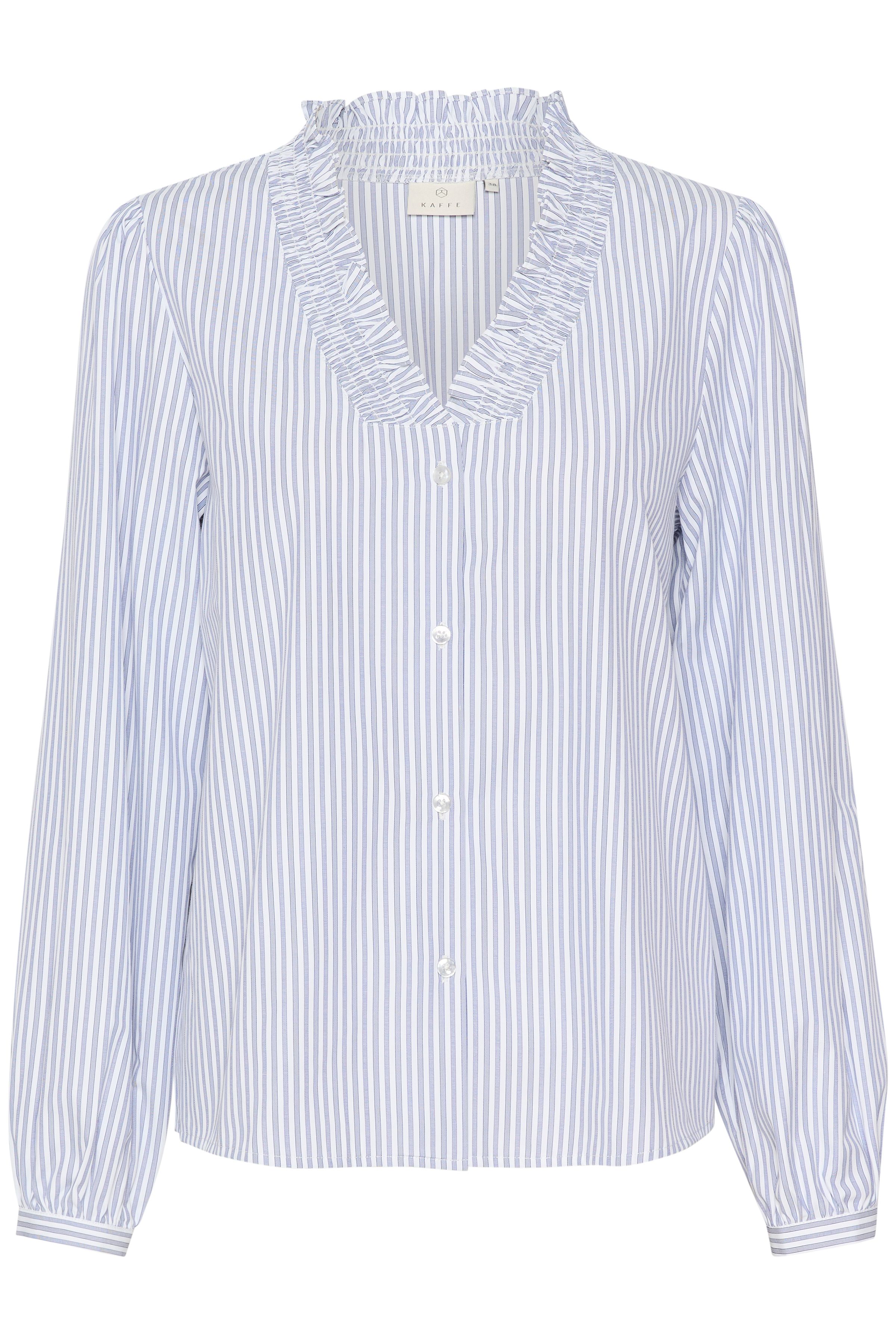 Kaffe Maibritt V-Neck Frill Shirt
