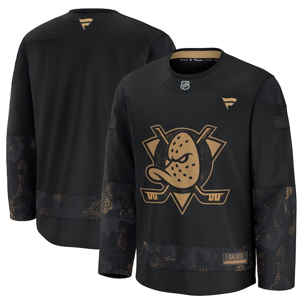 Anaheim Ducks  2024 Military Appreciation Practice Jersey - Black